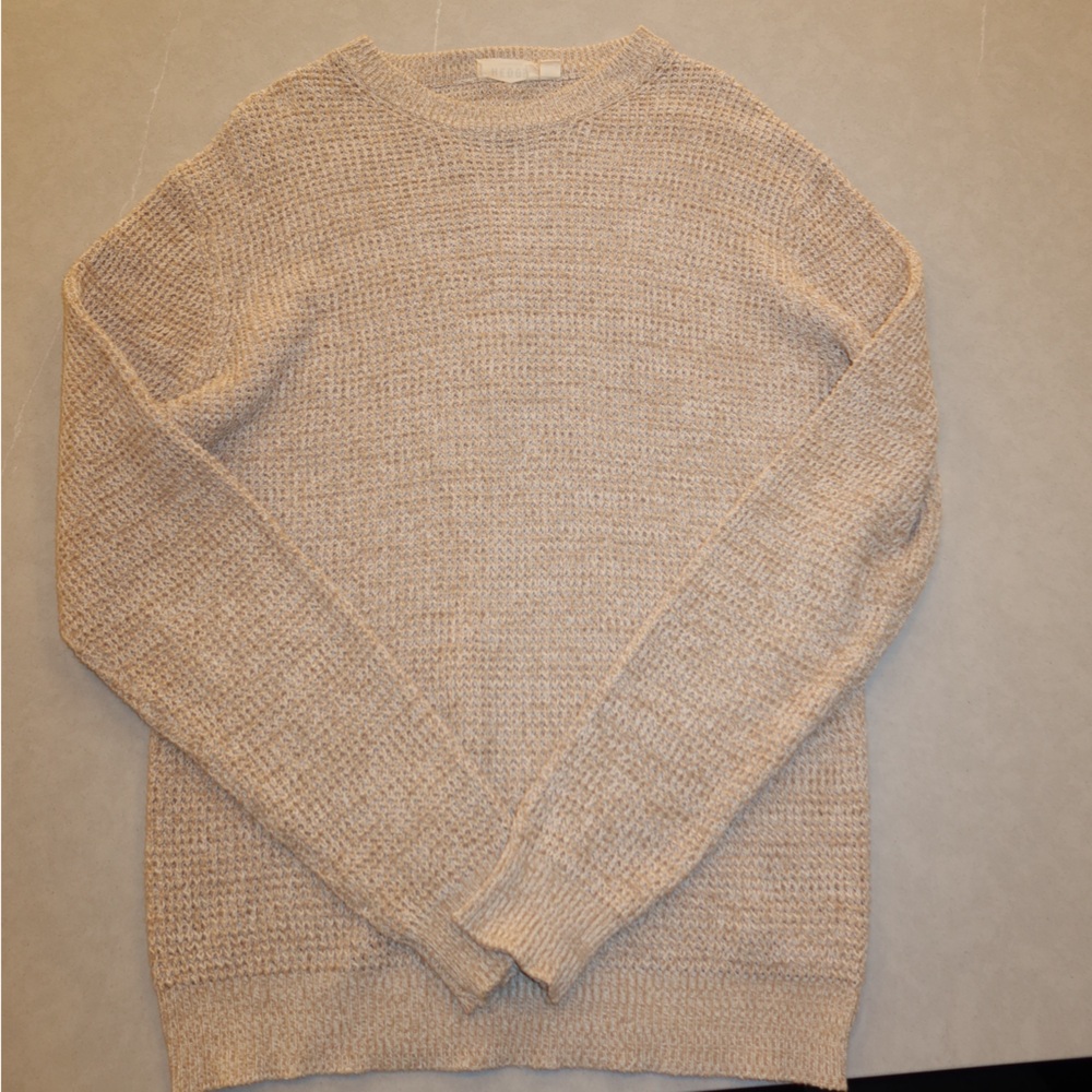 Edge Men's Beige Crewneck Sweater